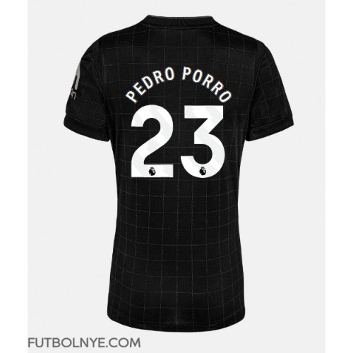 Camiseta Tottenham Hotspur Pedro Porro #23 Visitante Equipación para mujer 2025-26 manga corta